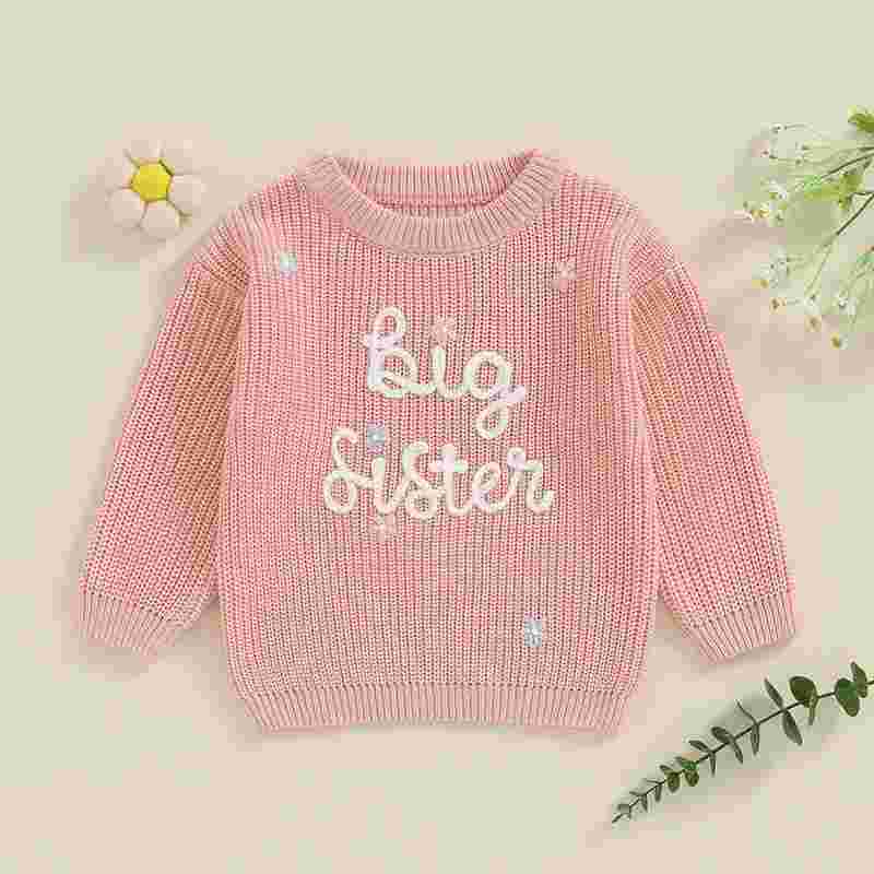 Cambria Girls Big Sister Sweater - Toddler Knit Pullover