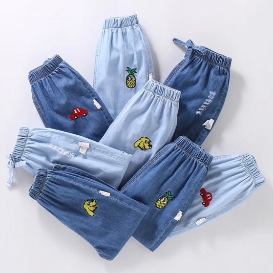 Matías Baby Boys Loose Casual Pants Cartoon Animals Toddler