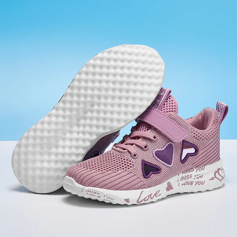 Girls Sneakers Kids Summer Light Mesh Casual Shoes Children Autumn Breathable Tenis
