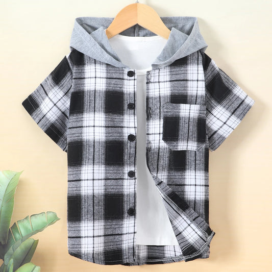 Ramon Casual Short Sleeve Hooded Shirt