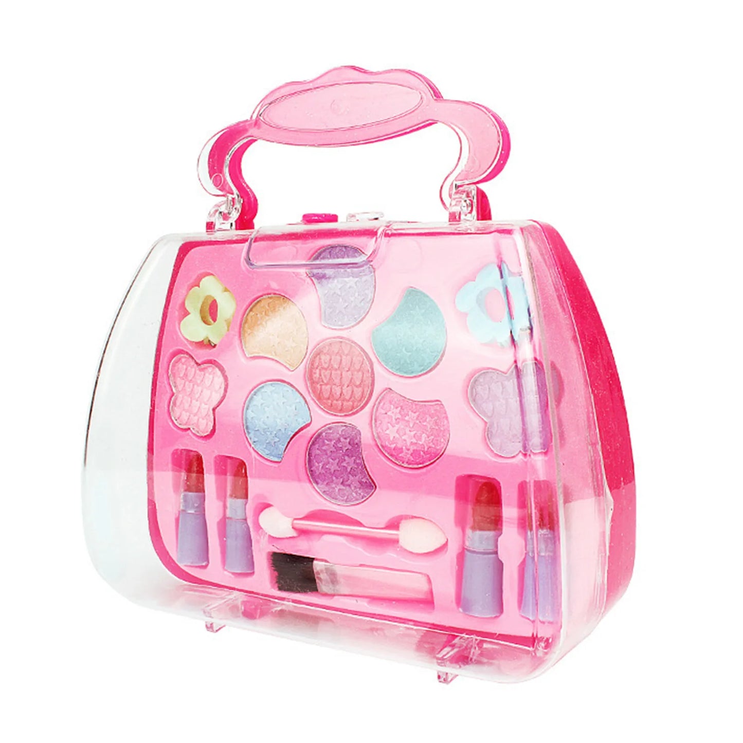 Makeup Toys For Girls Kids Cosmetic Set with Cosmetic Case Pretend Play Dress Up Toys