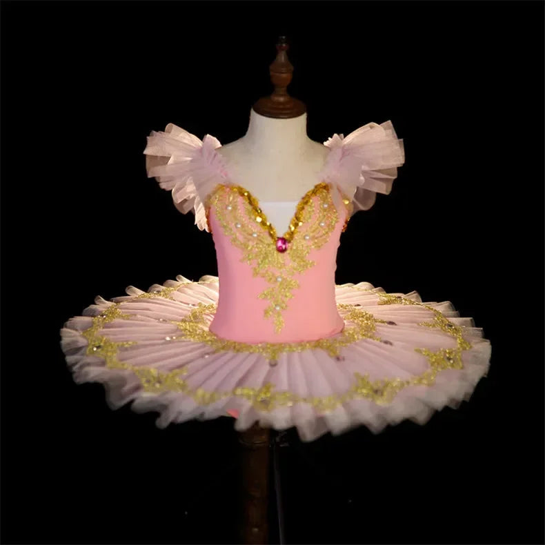 Girl Dance Costume Elegant Summer Ballet Dress Girls Show Girls Dresses Clothing Robe Fille Baby Outfit