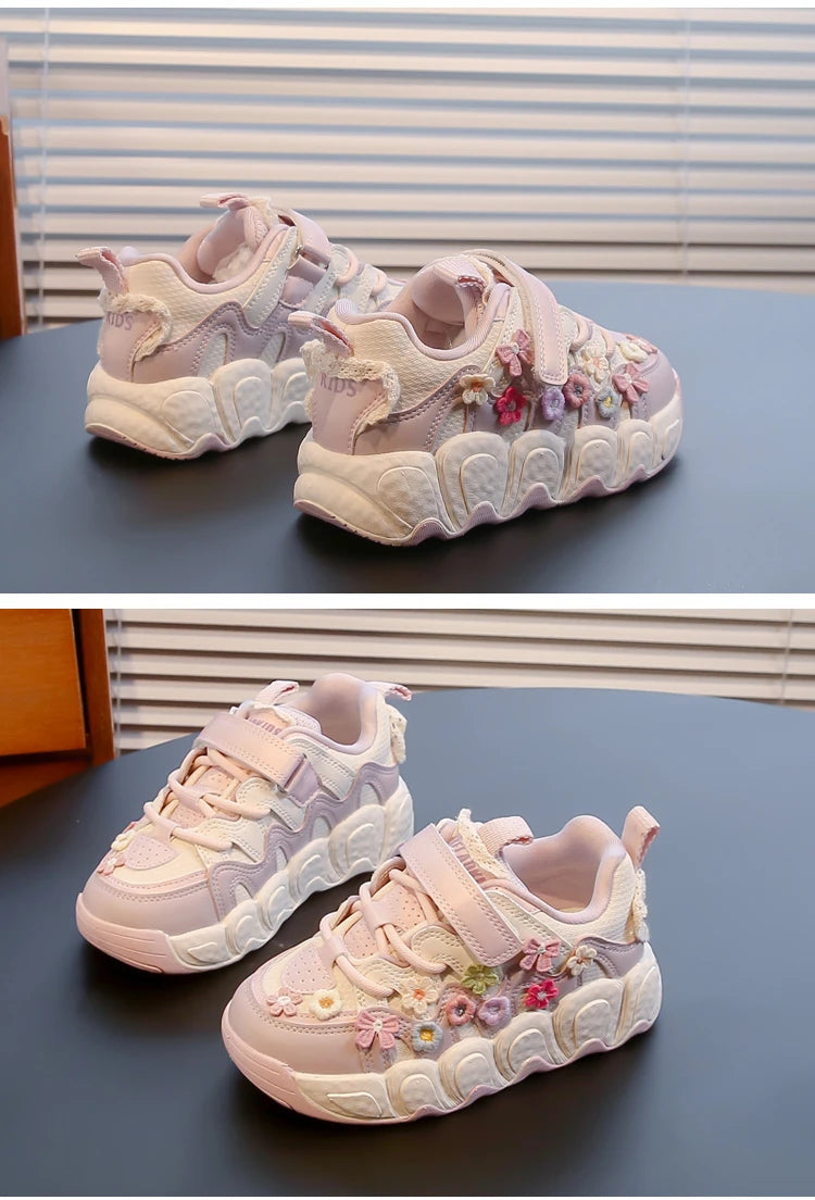Fashion Leather Sneakers for Girls Children Casual Sports
