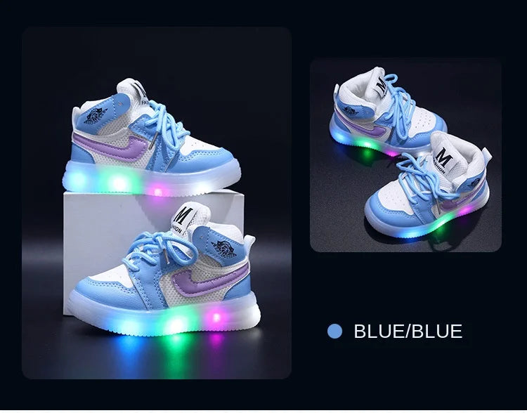 Junior Children Luminous Shoes for Toddlers with LED Lights