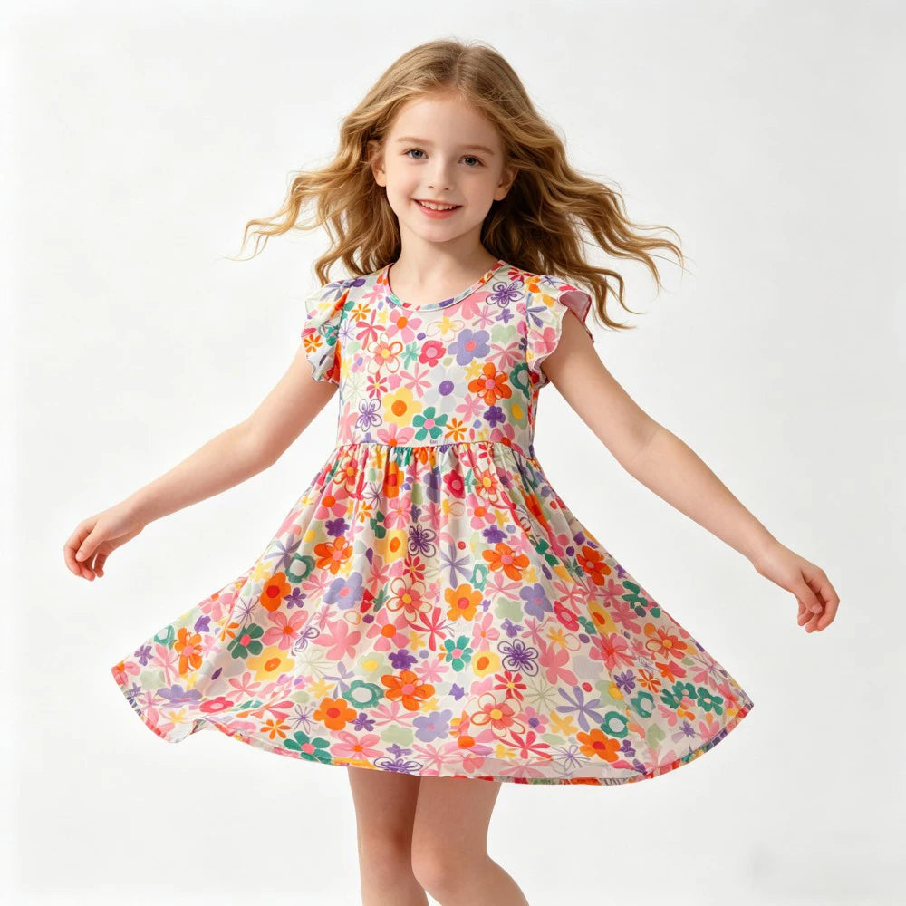 Girls Dresses Toddler Baby 1 to 2 3 4 5 6 7 8 9 10 11 12 13 14 15 16 Years Girl Casual Dress Teenager Korean Cute Children Dress