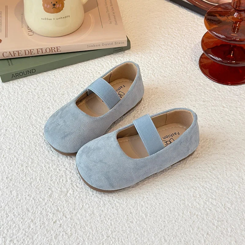 Girls Dance Performance Shoes Slip-on Kids Soild Candy Color Ins Trendy 2026 New Girls Flat Shoes