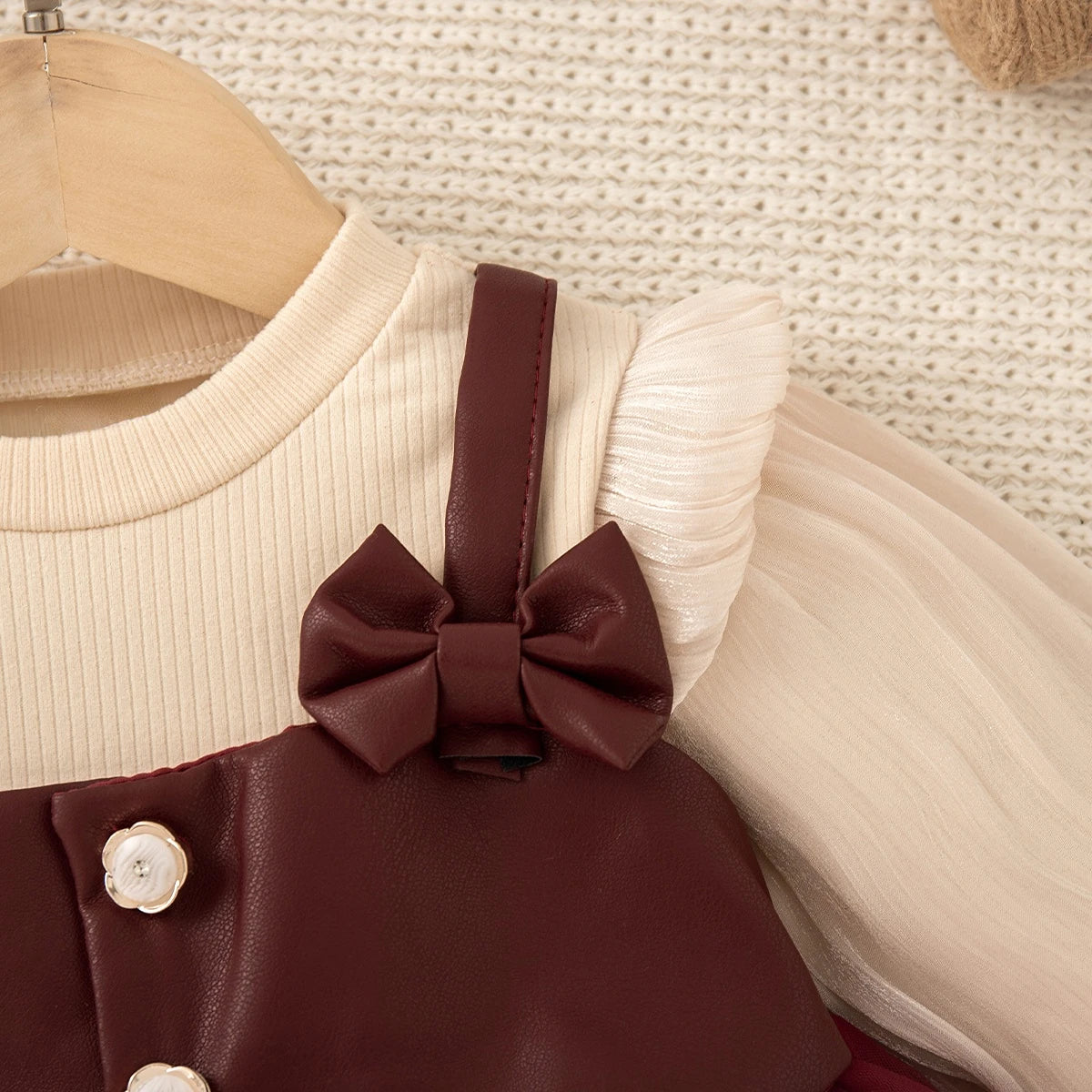 Baby Girl Dress Autumn/Winter Lace Bow Girl Dress Cute Birthday Party Baby Dress
