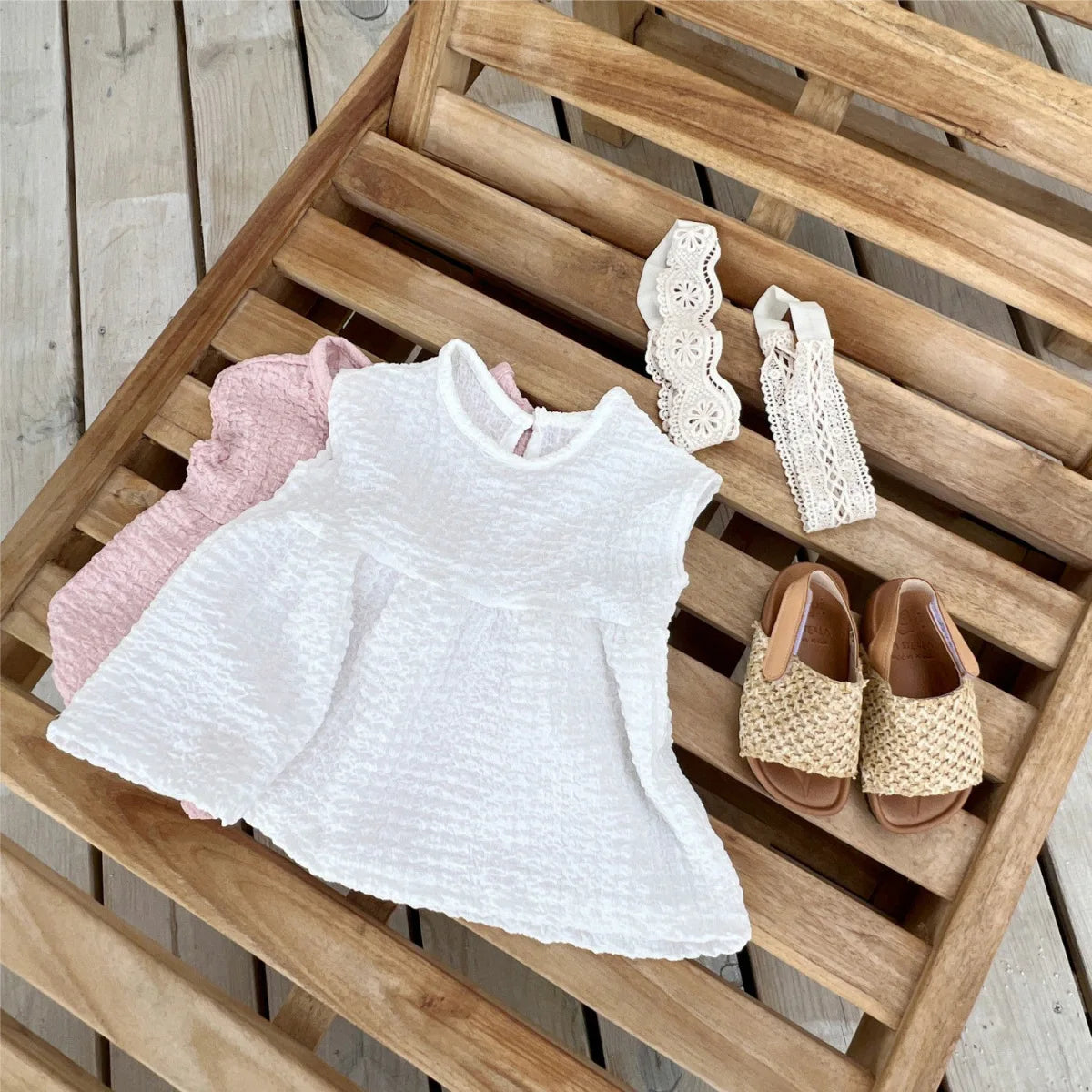 Martina Sleeveless Shirts Dress Solid Tops