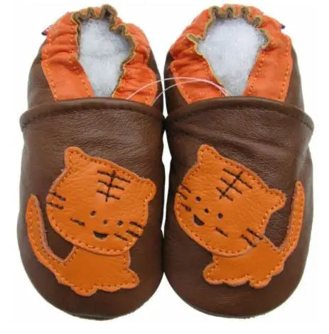 003Carozoo Newborn Baby Shoes Infant Shoes Slippers Soft Leather Baby Boys First-Walkers Girl Shoes