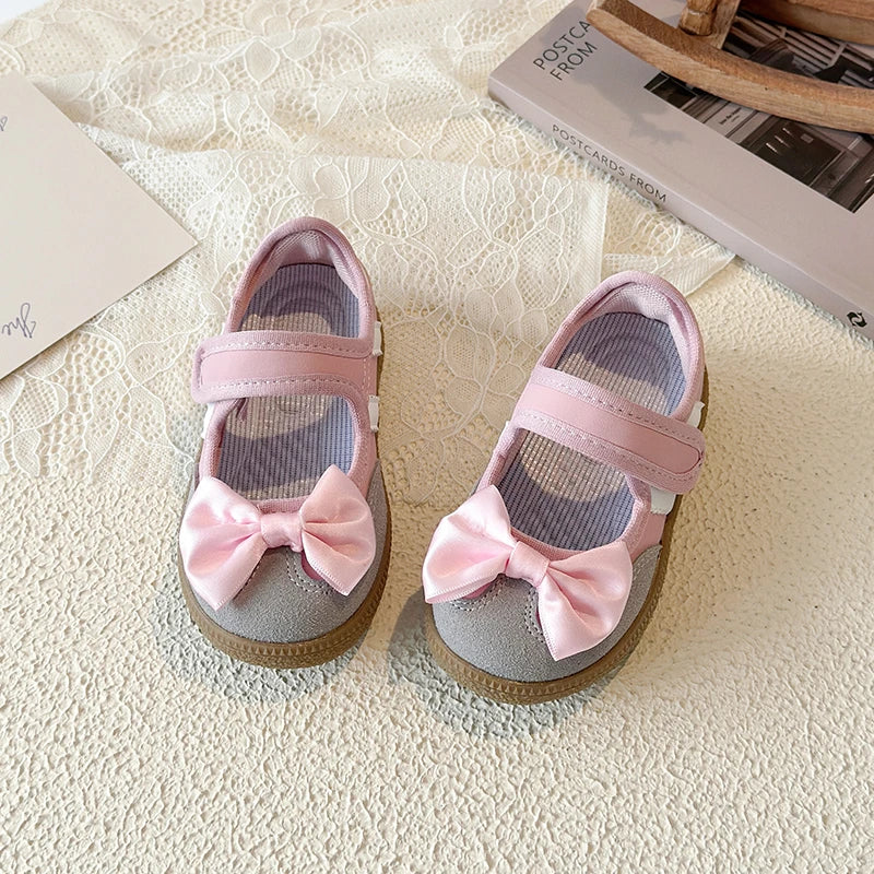 Girls Summer Sandals Cute Bowknot Children Shoes Soft Sole Toddler Beach Sandals Kids Casual Closed Toe Flats Outdoor Sneakers
