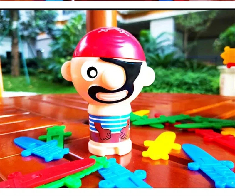 Funny Pirate Barrel Toy Sword Stab Jumping Pirate Game Board Children Halloween Toys Parent-child Interactive Toys for Kids Boys