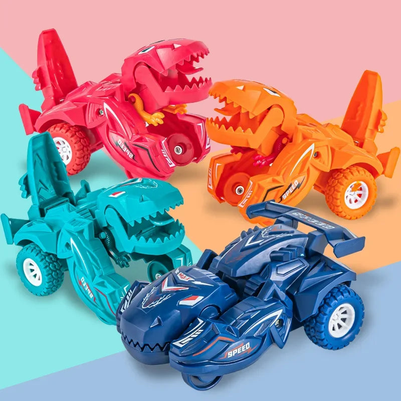 2 IN 1 Dinosaur Deformation Car Model Toy For Boys