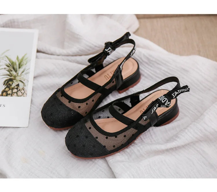 Kids Girls Leather Shoes Cute Children Students Girls Performance Shoes Beautiful Kids Students Soft Bottom Dance Footwear