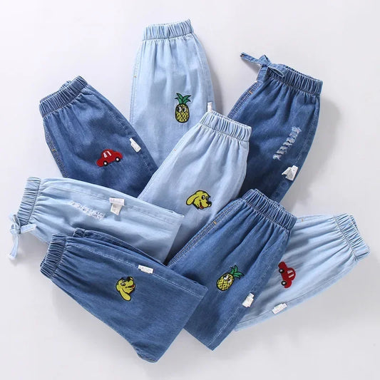 Oliver Baby Boys Loose Casual Pants Cartoon Animals Toddler