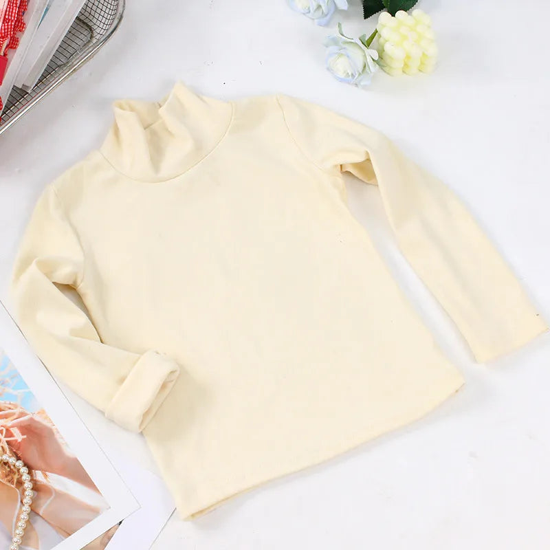 Rosita Long Sleeve Basic Turtleneck Tops