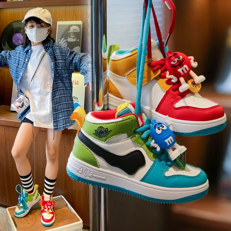 New Children Casual Shoes Four Seasons Kids Single Sneaker Mandarin Ducks