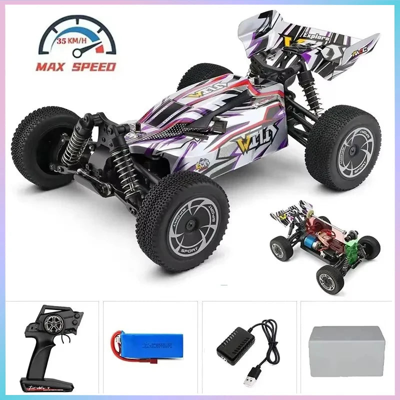 WLtoys 144010 144001 75KM/H 2.4G RC Car Brushless 4WD Electric High Speed Off-Road Remote Control Drift Toys for Children Racing