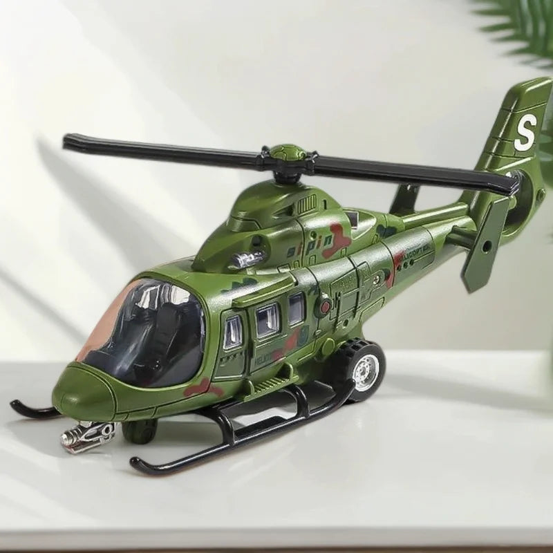Children's Rescue Helicopter Model with Sound & Light Effects