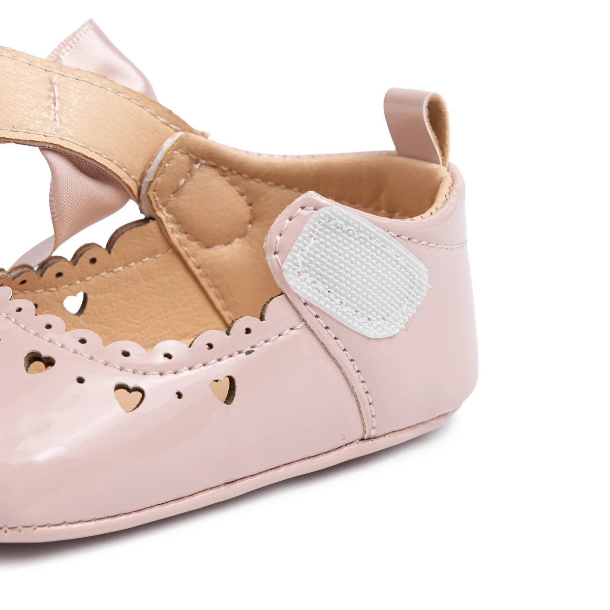 Newborn Baby Girl Shoes Soft Sole Infant Toddler Mary Jane Flats Princess Bowknot Patent Leather Dress Shoes Wedding Party Gift