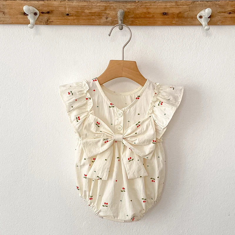 Sister Cherry Print Outfit