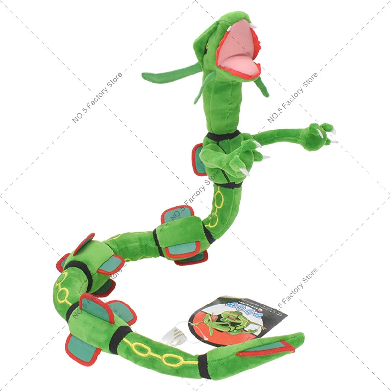Anime Pokemon Kawaii Shiny Rayquaza Plush Doll Stuffed Figure Toy Quality Stuffed Animals Peluche Great Birthday Gift