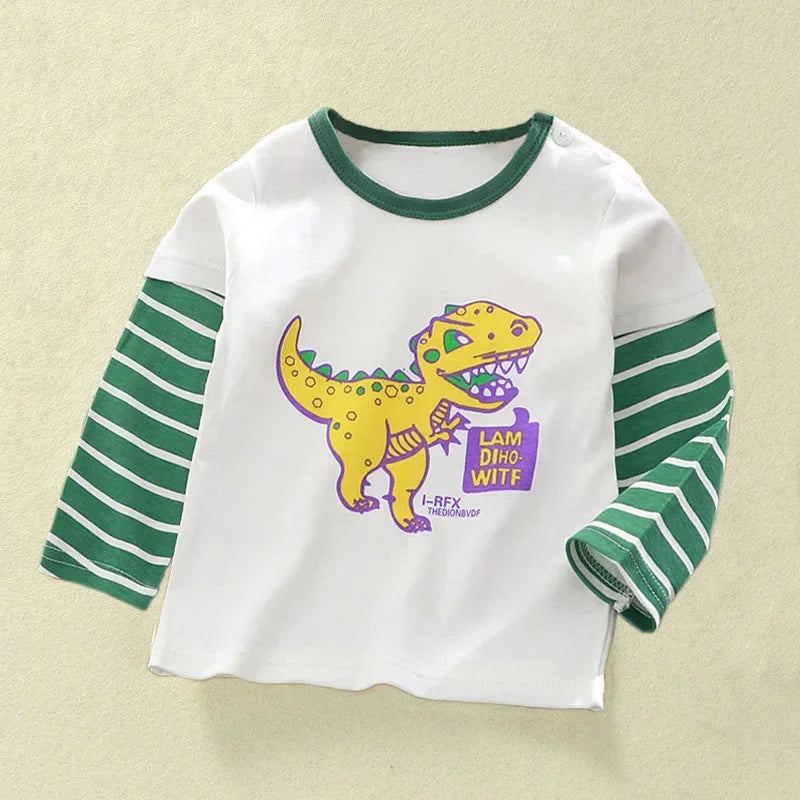 Hudson Cartoon Long Sleeve Cotton Tees - GuGuTon baby store - Baby Fashion - Toddlers Outfits - Babies Outfits - Toddler Clothes - Kids Clothing - Newborn Clothes - Newborn Wear - Kids Wear - Trending Clothes - Trending Outfits - Fall Fashion - Winter Fashion - Girls Clothes - Boys Clothes - Babies Wear - Kids Accessories - KidsWear - Summer Clothes - Summer Fashion - Summer Trend - Falls Sweaters - Tops - Bottom - Jeans - Blouse - Dresses - Newborn Dresses - Toys