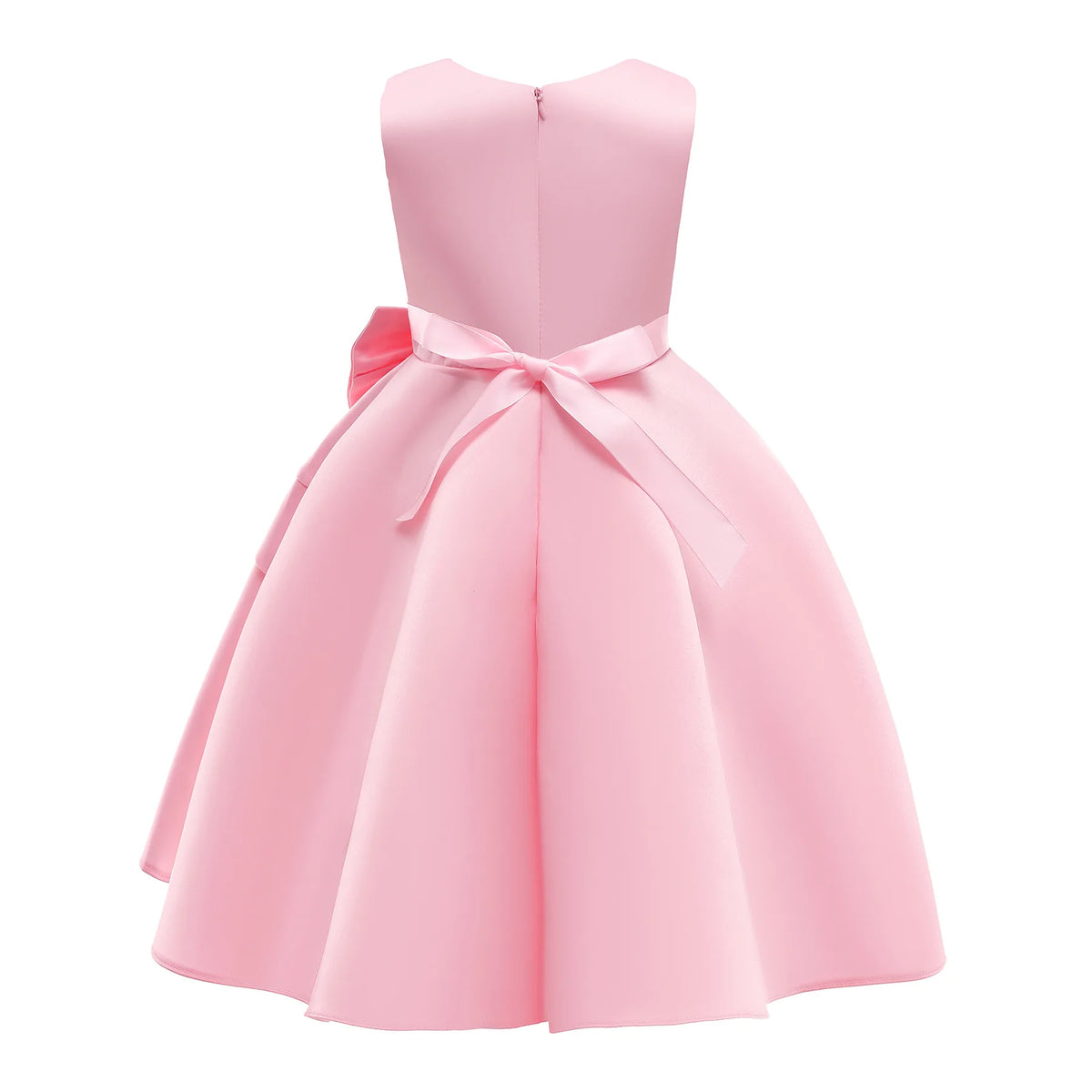 Young Kids Elegant Performance Dress For Teenager Girls Big Bow Princess Dresses