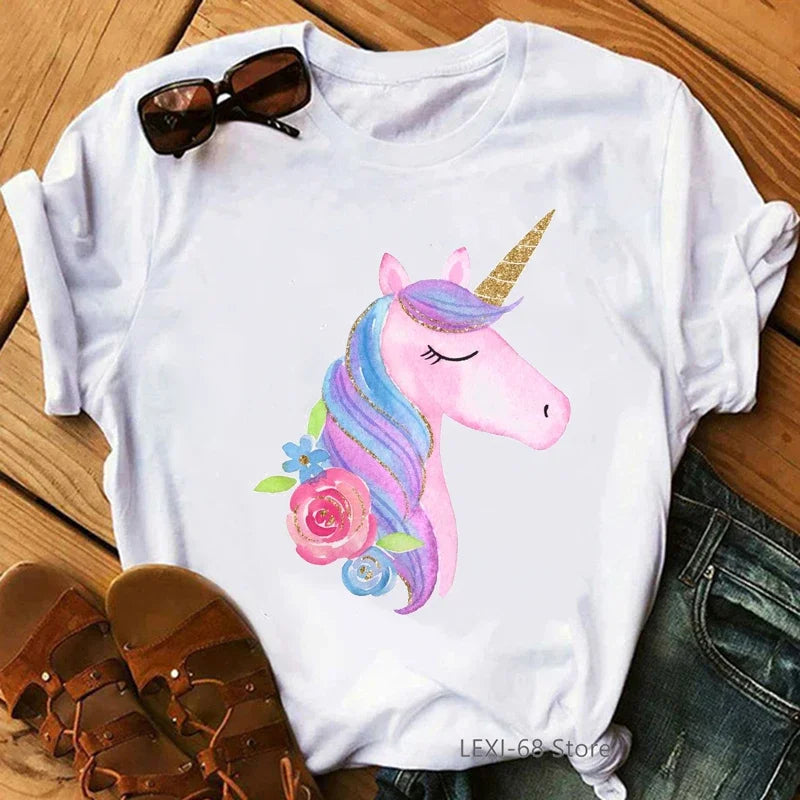 Sophia Women Kawaii Unicorn Girl Graphic Femme Flowers - GuGuTon baby store - Baby Fashion - Toddlers Outfits - Babies Outfits - Toddler Clothes - Kids Clothing - Newborn Clothes - Newborn Wear - Kids Wear - Trending Clothes - Trending Outfits - Fall Fashion - Winter Fashion - Girls Clothes - Boys Clothes - Babies Wear - Kids Accessories - KidsWear - Summer Clothes - Summer Fashion - Summer Trend - Falls Sweaters - Tops - Bottom - Jeans - Blouse - Dresses - Newborn Dresses - Toys