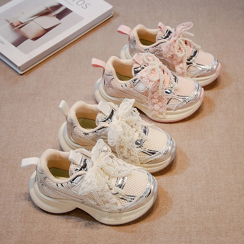 Girls' Sports Fashion Dad Shoes 2025 Spring
