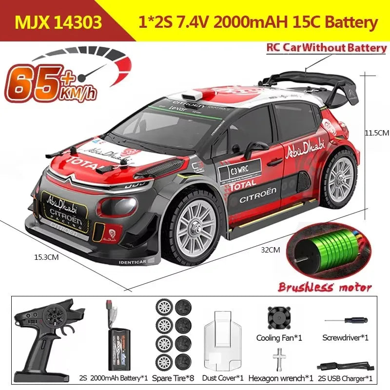 MJX Hyper Go 14304 14302 14303 1/14 4WD RC Car 65km/h Brushless 2.4G Remote Control Car Off-road High Speed RC Cars Truck Toy
