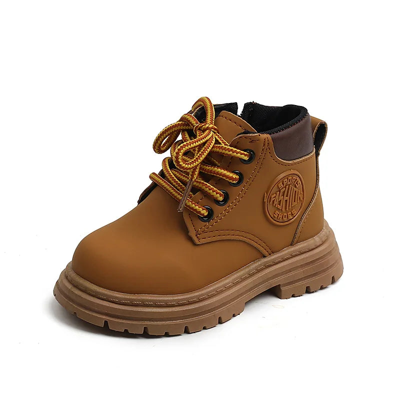 Liam Winter Kids Combat Boots - Non-slip Footwear