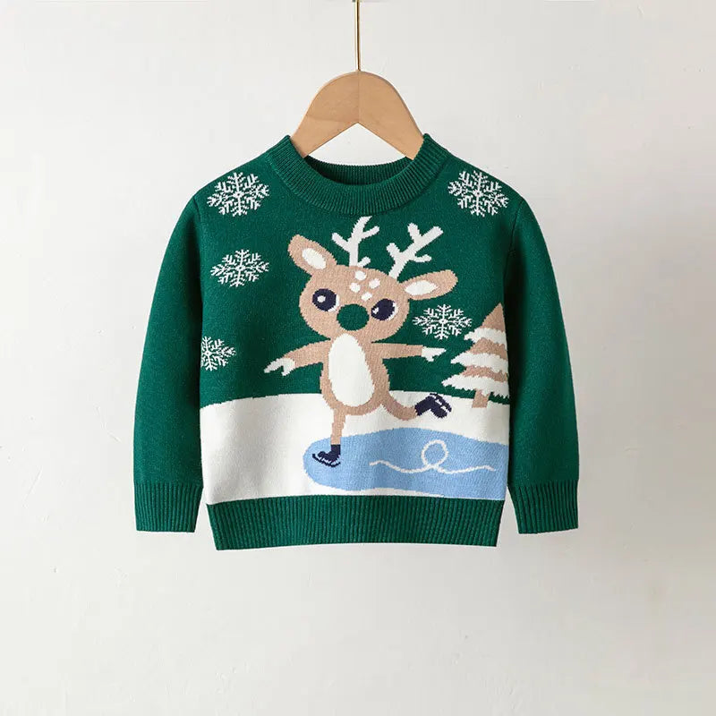 Estevan Christmas Warm Bottom Pullover Sweater