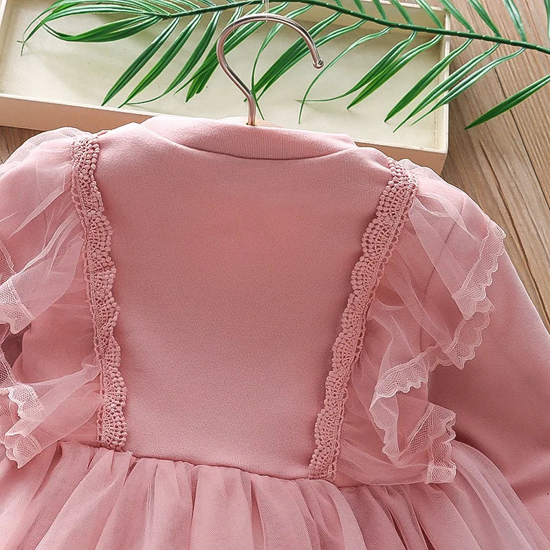 Girls Clothing Dress Autumn New Girls Dess Long Sleeve Dress