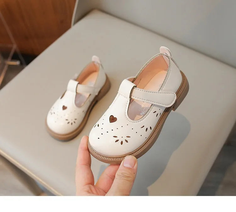 Summer Girls Love Shoes Breathable Suitable for School Footwear Autumn Flats