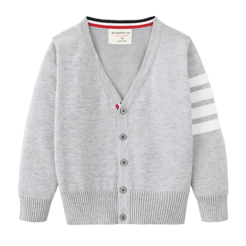 Elizabeth Kids Clothing Autumn Knitted Cardigan Boys Girls Sweaters Kids