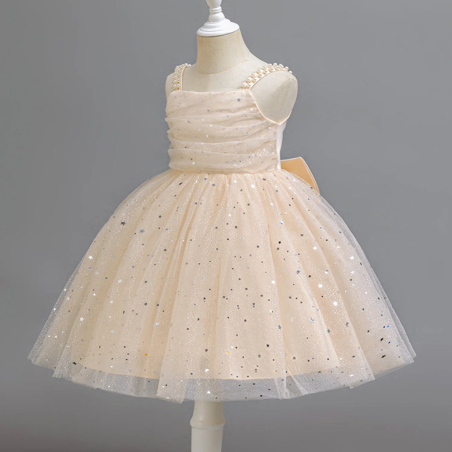 Baby Girl Lace Dresses Sparkling Weddings Pink Dress Elegant Princess