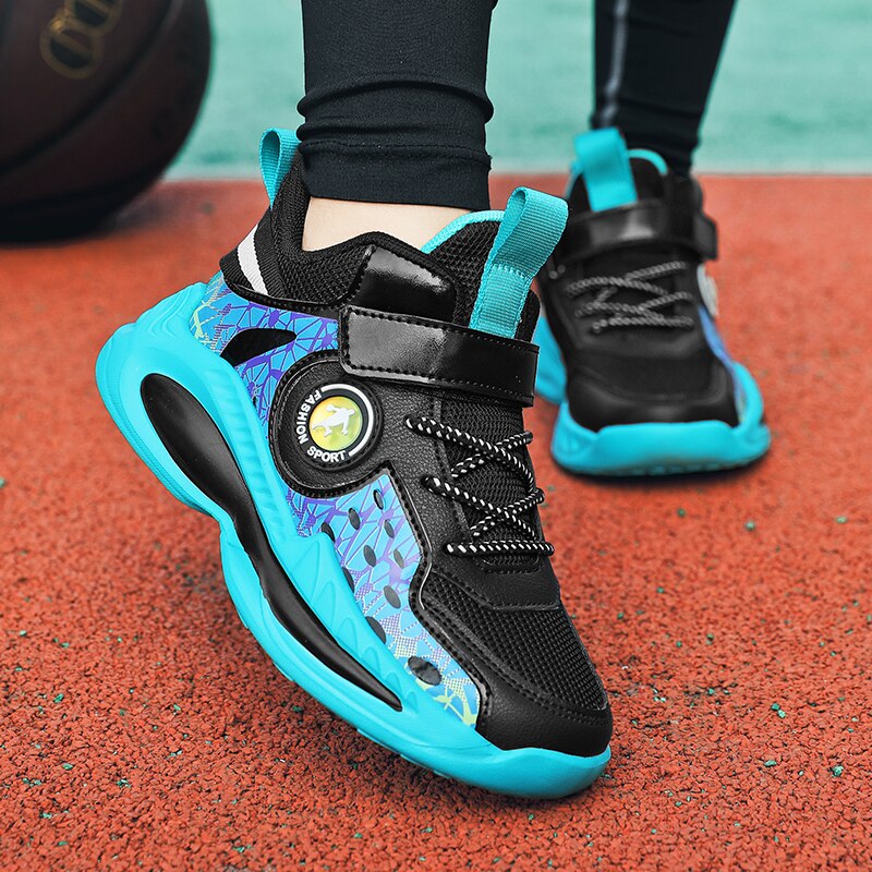 Kids Basketball Sneakers Breathable Boys Shoes - GuGuTon