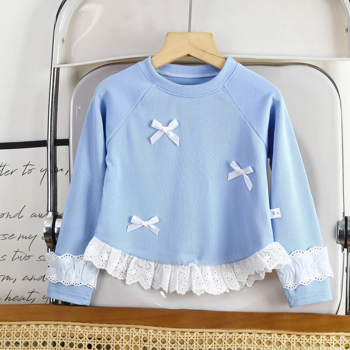 Siara Long Sleeve Lace Korean Style Top