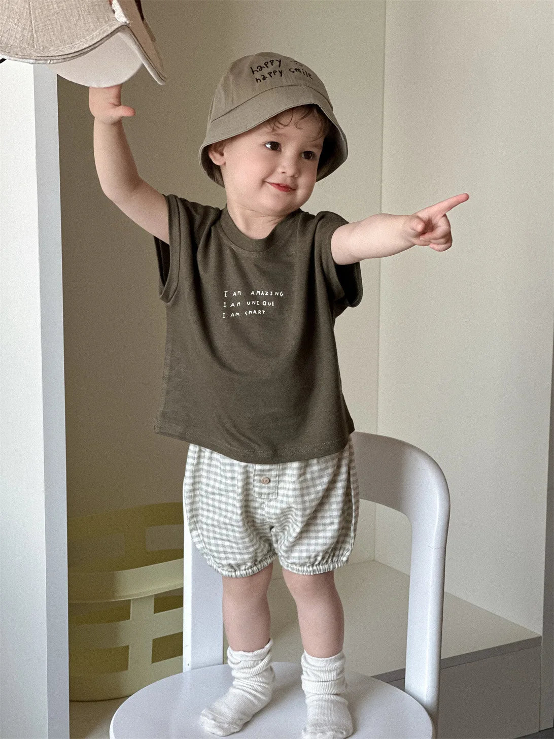 Santiago New Baby Short Sleeve Tees - GuGuTon baby store - Baby Fashion - Toddlers Outfits - Babies Outfits - Toddler Clothes - Kids Clothing - Newborn Clothes - Newborn Wear - Kids Wear - Trending Clothes - Trending Outfits - Fall Fashion - Winter Fashion - Girls Clothes - Boys Clothes - Babies Wear - Kids Accessories - KidsWear - Summer Clothes - Summer Fashion - Summer Trend - Falls Sweaters - Tops - Bottom - Jeans - Blouse - Dresses - Newborn Dresses - Toys