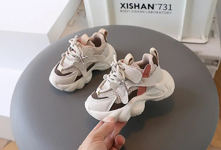 2024 Children's Sneakers Boy Spring Autumn Kids School Basketball Shoes Fashion Girls Causal Walking Shoes Breathable Non-slip
