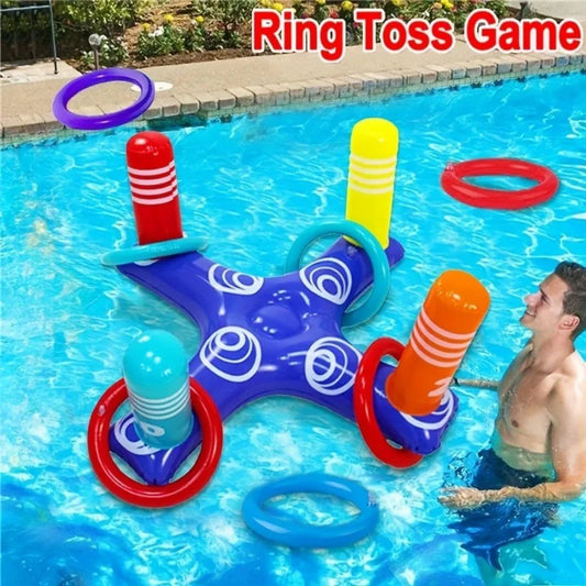 Yard Toss Game for Family - Ring Toss Games, Indoor and Outdoor Sports Toys, Beach Toys, Swimming Pool Toys