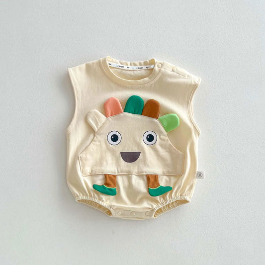 3D Animal Cartoon Romper