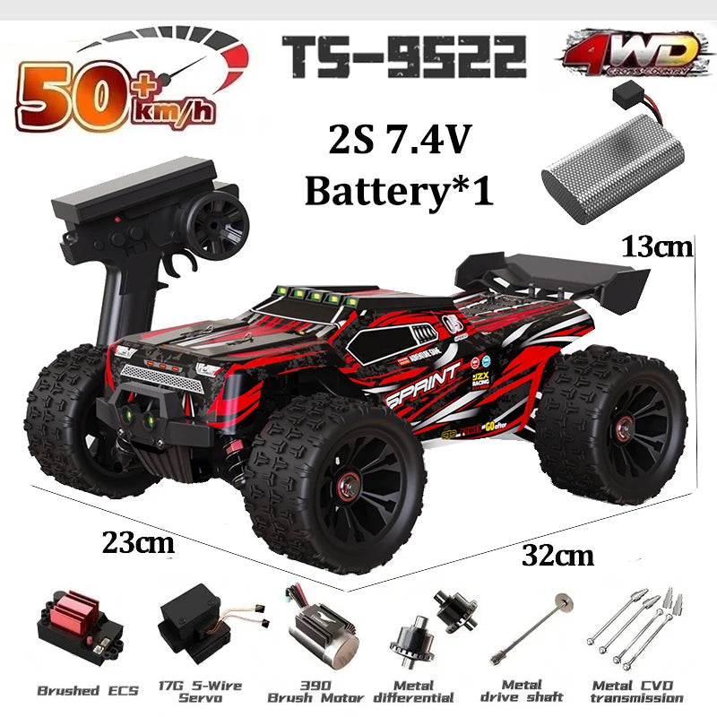 Professional Racing Car 85 Km/h 4WD Brushless Remote Control