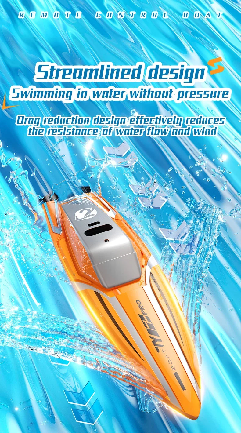 Popular 2.4G Mini Remote Control Boat - Dual Motor Waterproof Electric Speedboat