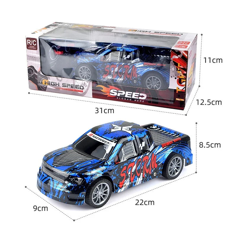Children'S Remote Control Car, Electric Toy Car, Four-Way Wireless 1:18 Simulation Model, Racing Car, Gift Stall, Street Vendor