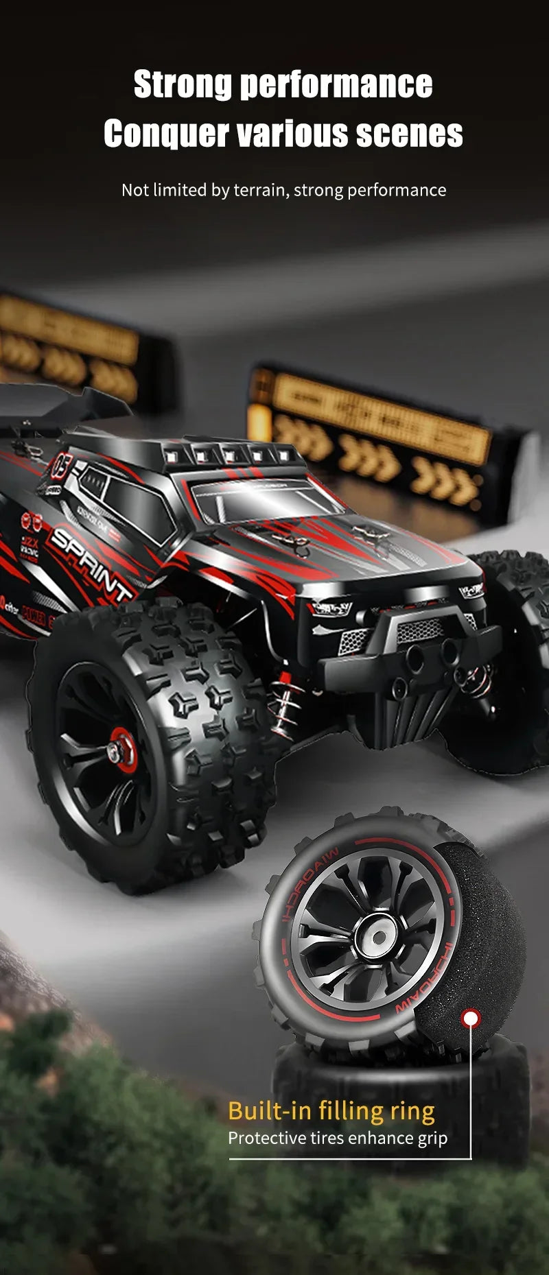 Professional Racing Car 85 Km/h 4WD Brushless Remote Control