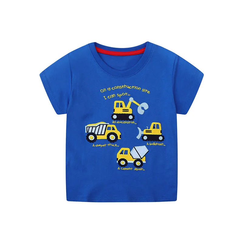 Andy Cotton Short Sleeve Cartoon Tees - GuGuTon baby store - Baby Fashion - Toddlers Outfits - Babies Outfits - Toddler Clothes - Kids Clothing - Newborn Clothes - Newborn Wear - Kids Wear - Trending Clothes - Trending Outfits - Fall Fashion - Winter Fashion - Girls Clothes - Boys Clothes - Babies Wear - Kids Accessories - KidsWear - Summer Clothes - Summer Fashion - Summer Trend - Falls Sweaters - Tops - Bottom - Jeans - Blouse - Dresses - Newborn Dresses - Toys