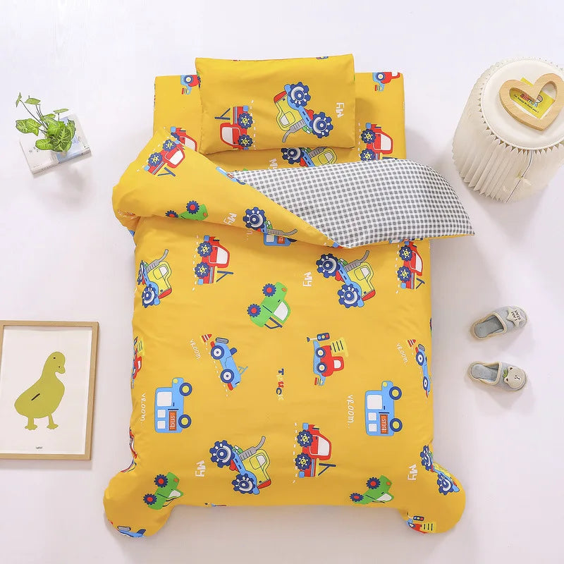 3Pcs Cotton Crib Bed Linen Kit Cartoon Baby Bedding Set - GuGuTon baby store - Baby Fashion - Toddlers Outfits - Babies Outfits - Toddler Clothes - Kids Clothing - Newborn Clothes - Newborn Wear - Kids Wear - Trending Clothes - Trending Outfits - Fall Fashion - Winter Fashion - Girls Clothes - Boys Clothes - Babies Wear - Kids Accessories - KidsWear - Summer Clothes - Summer Fashion - Summer Trend - Falls Sweaters - Tops - Bottom - Jeans - Blouse - Dresses - Newborn Dresses - Toys