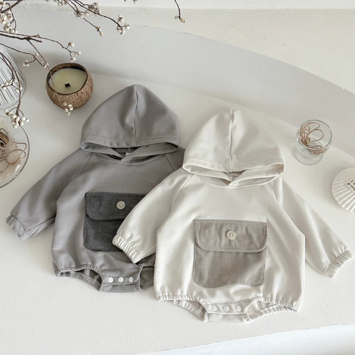 Solo Pocket Hooded Bodysuit