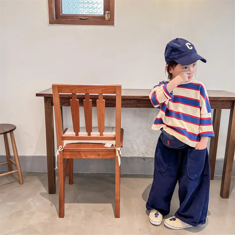 Logan Long Sleeve Striped Bottoming Tees - GuGuTon baby store - Baby Fashion - Toddlers Outfits - Babies Outfits - Toddler Clothes - Kids Clothing - Newborn Clothes - Newborn Wear - Kids Wear - Trending Clothes - Trending Outfits - Fall Fashion - Winter Fashion - Girls Clothes - Boys Clothes - Babies Wear - Kids Accessories - KidsWear - Summer Clothes - Summer Fashion - Summer Trend - Falls Sweaters - Tops - Bottom - Jeans - Blouse - Dresses - Newborn Dresses - Toys